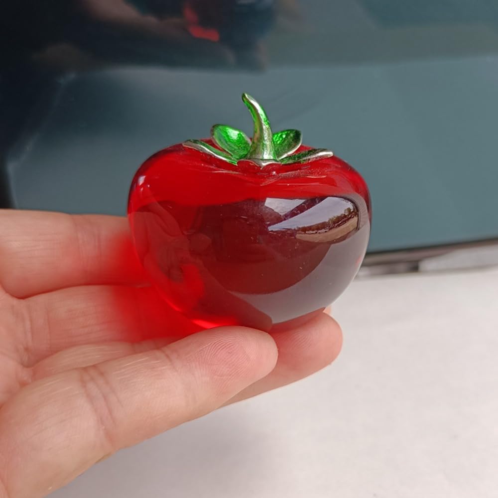 Amazon.co.jp: 模造レッドクリスタルトマト半透明フルーツオーナメント