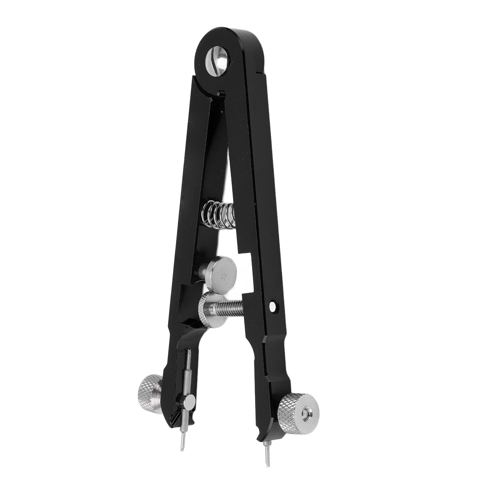 Pinzas para Pasadores De Reloj con Puntas De Pasador, Herramienta De Extracción De Correas De Muñeca En Forma De V De Aleación De Aluminio, Pinzas para Pasadores De Reloj Blac.