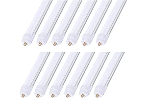 8ft LED Bulbs 45W 6000K 12-Pack