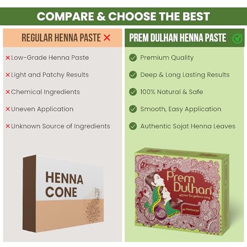 Prem Dulhan Henna Natural Color para Cabello 300g miniatura 5