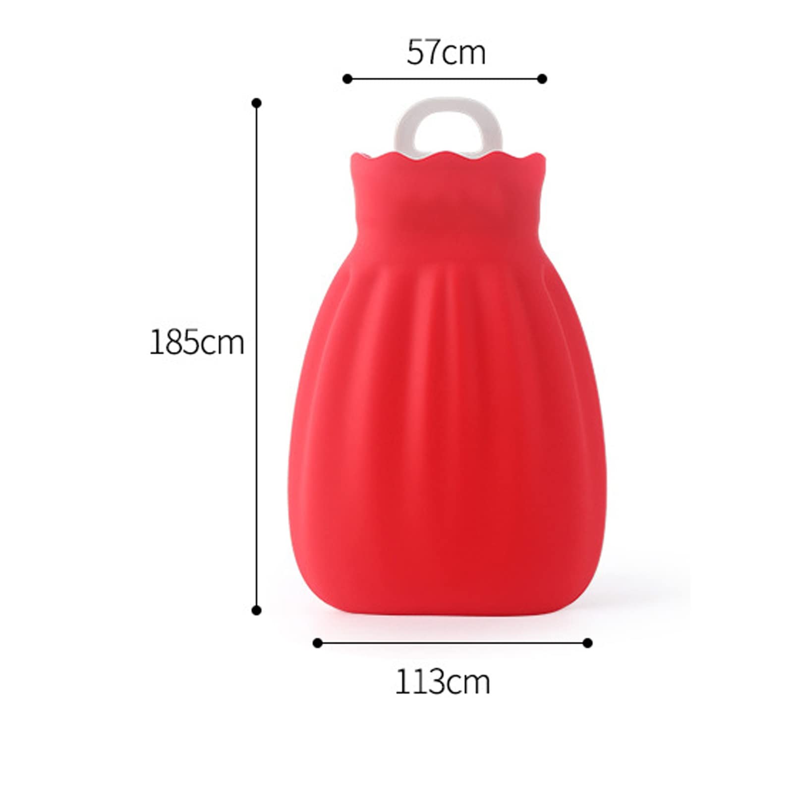 JINGYAN Termofory Silikonowy Wstrzyknięcie Water Ciepełka Hot and Cold Bottle Butelka Damska Prosta Moda Podgrzewacz
