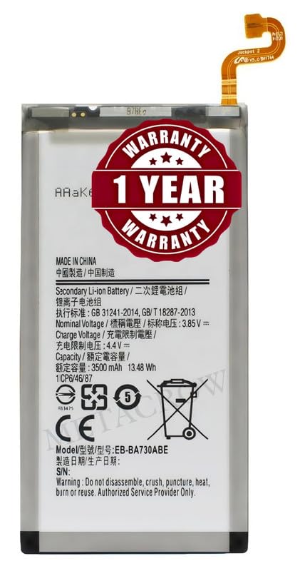 Image of Original EB-BA730ABE Battery Compatible for Samsung Galaxy A8+ (2018) (SM-A730F) - (3500mAh) - 1 Year Warranty JK1