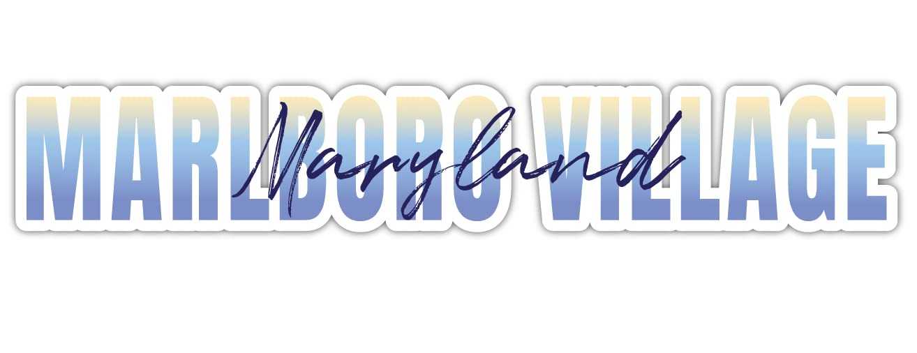 Marlboro Village Maryland Souvenir 2-Inch Magnet Script Design 2 Inch|Magnet