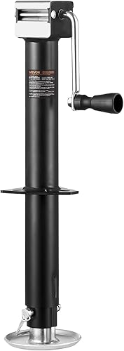 Miniatura 9 de VEVOR Montaje de gato de remolque A-Frame de 5000 libras, 38,1 cm de recorrido vertical, pata de caída ajustable, para caballos, utilidad, remolques