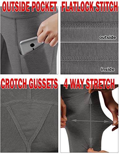 image for ODODOS Women's High Waist Yoga Pants with Pockets,Tummy Control,Workou