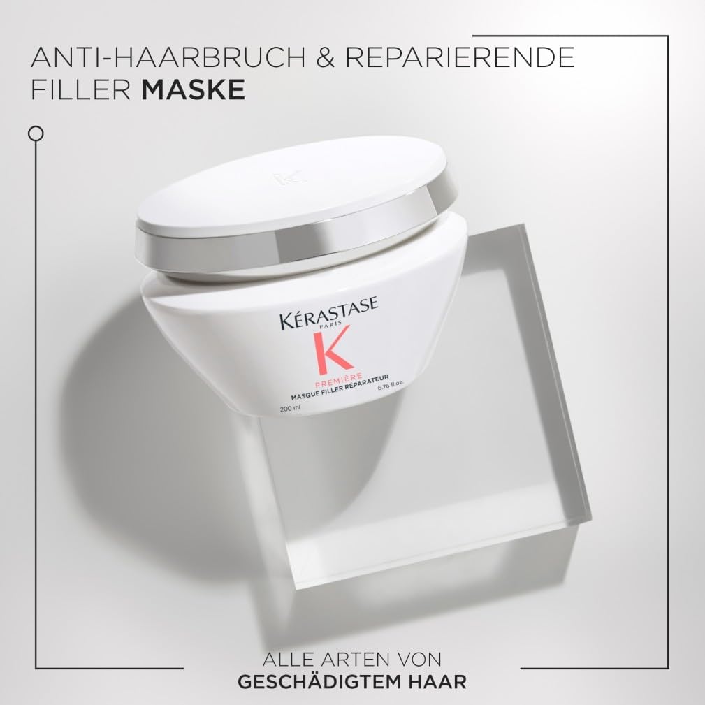 Kérastase Première Masque Filler Réparateur Hair Mask, Reparierende Haarmaske gegen Haarbruch für geschädigtes Haar, Mit Peptiden und Glycin