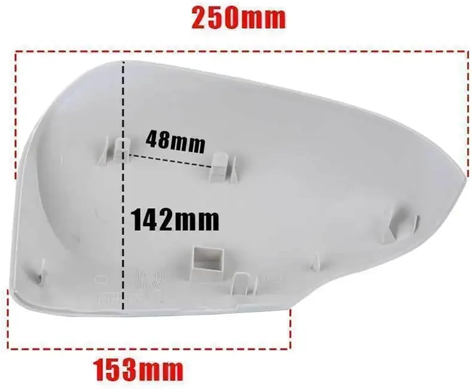 Compatible For Corolla 2014-2018 Car Replacement Rearview Side Mirror Cover Wing Cap Exterior Door Rear View Case Trim Black White (Color : Black Right)
