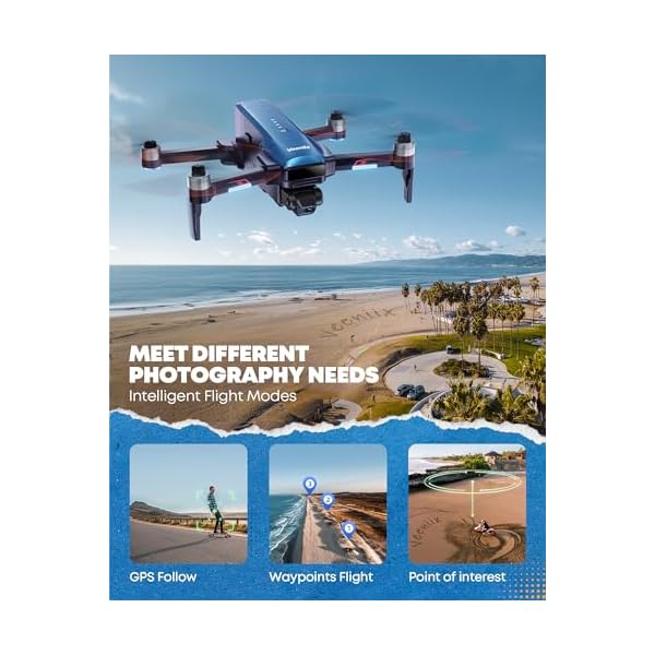 Veeniix V11 Drones with Camera for Adults 4K, 70Min Long Flight Time, Gimbal & EIS 4K/30FPS Professional Drone, 3KM Long Range, GPS Auto Return, Easy App-Controlled, Integrated FAA Remote ID - Image 7