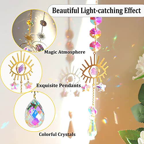 Eupboron 6Pcs Crystal Suncatcher Hanging Sun Catchers For Window Garden Party Plants Home Decor #TOP1