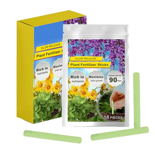 Gupcaqosjw Fertilizante en Bastones para Plantas - Fertilizante en Barritas para Plantas de Interior,Suministros de Jardinería con Nutrición de Liberación Prolongada para Bonsáis Hortalizas Suculentas