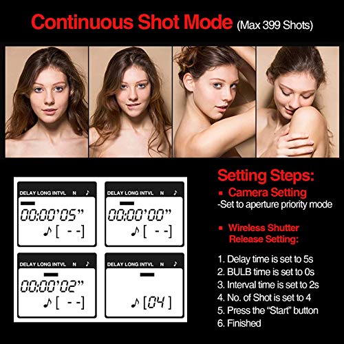 Enegon Wireless Intervalometer Remote Shutter Release Control Timer For Canon Eos Rebel T6 T7 80D 70D 60D 60Da 77D 6D T7I T6I T6S Sl2 Sl1 T5 T3 T5I T4I T3I T2I T1I Eos Rp R M6 M5 And More Canon Camera #TOP4