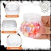 Transparent Pumpkin Candy Jar 2.75 Inch Clear Plastic Storage Container for Halloween Party Snacks Wedding Treats and Small Candy Storage