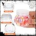 GOOHOCHY Transparent Pumpkin Candy Jar 2.75 Inch Clear Plastic Storage Container for Halloween Party Snacks Wedding Treats and Small Candy Storage