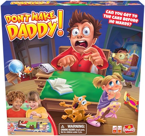 Goliath Don't Wake Daddy Board Game | Surprise Action Game for Kids | 2-6 Players, Ages 4+