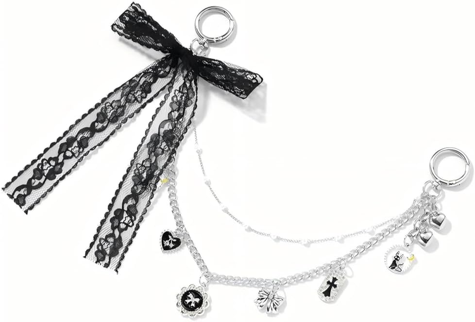 Bag Charms Chain,Bow Purse Charms for Handbags,women's purse chain Wallet Chain Accessories - Image 2