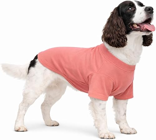 Miniatura 23 de Lovelonglong Ropa para mascotas, disfraces para perro, ropa de perro salchicha, camiseta en blanco para perros salchicha, Corgi 100% algodón, rosa