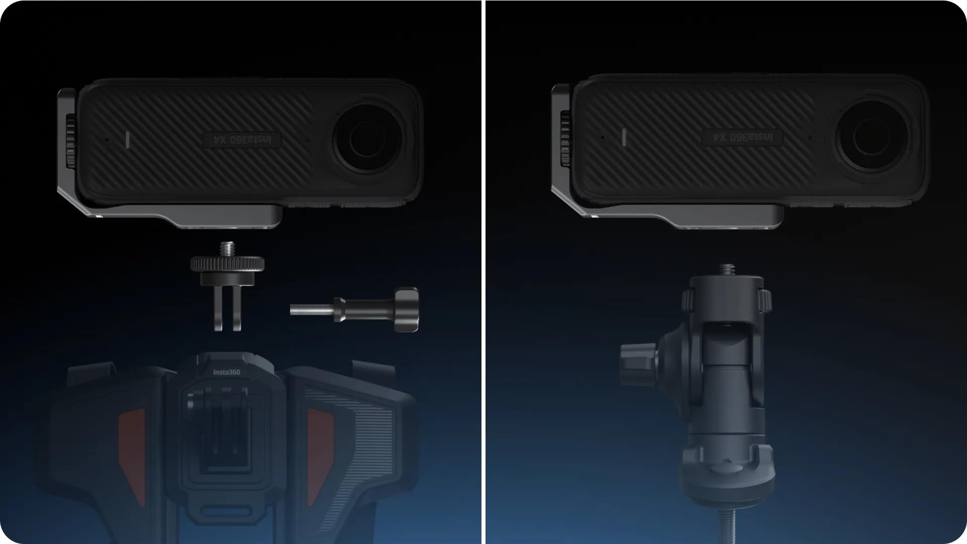 Insta360 X4 Vertikale & Horizontale Kamerahalterung - Schnellspann-Befestigungspunkte – Bild 6