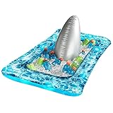 Amscan Shark Fin Light Up Inflatable Buffet Cooler | 18' x 25 1/2' x 51' | 1 Pc