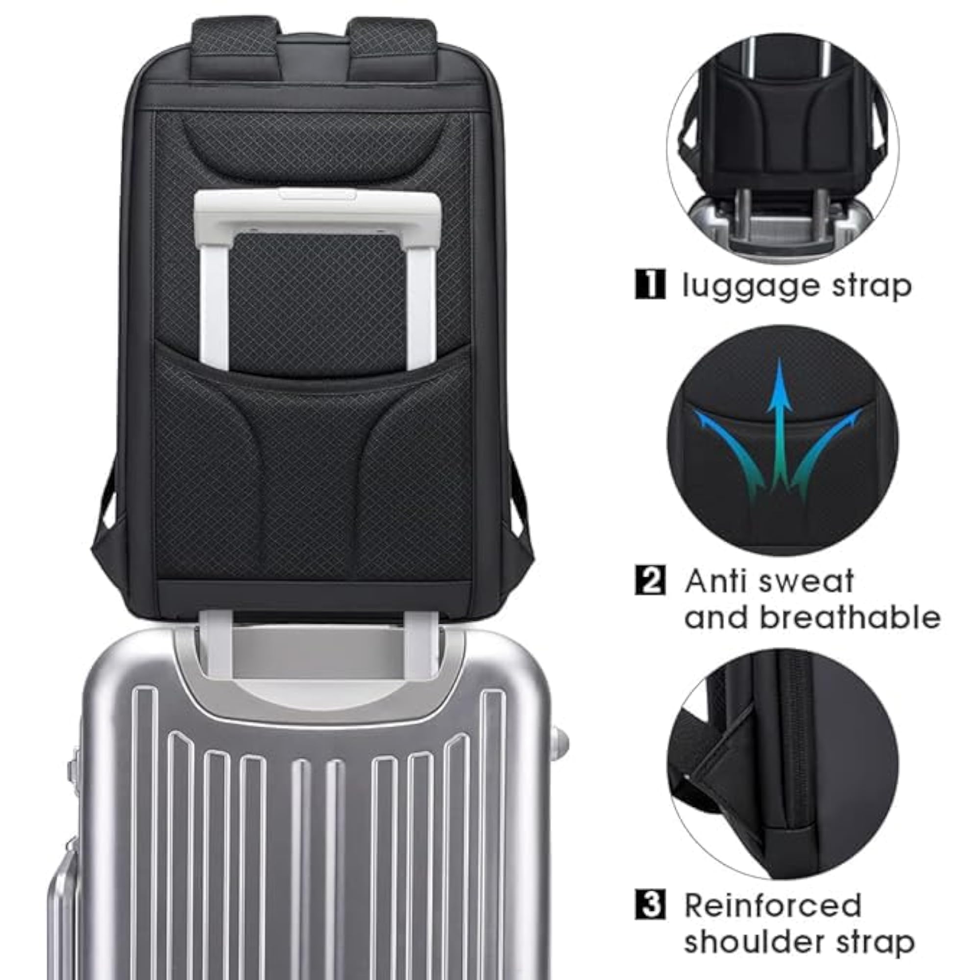 Men's Anti-Theft Sling Bag with Lock