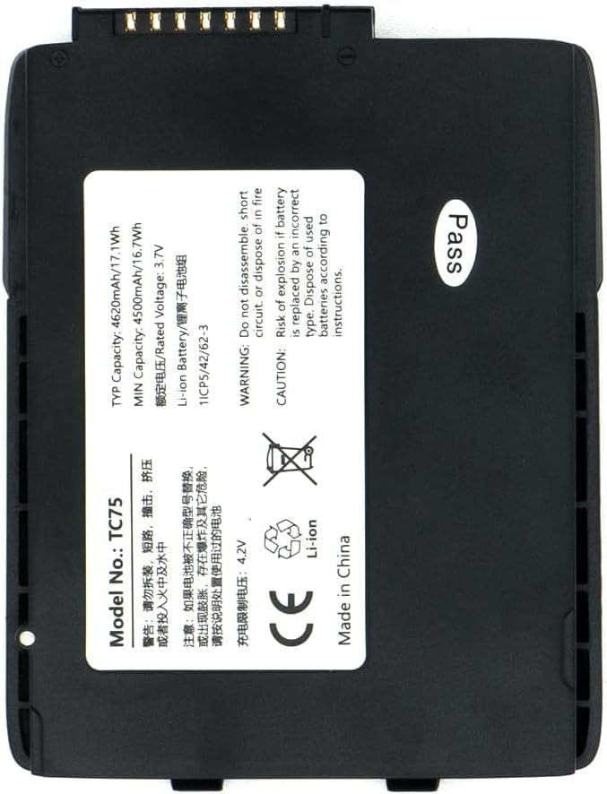 HANTOLK TC77 Battery Replacement for Zebra Symbol Motorala TC77 TC70 TC72 TC75 TC55 Series Barcode Scanner BT-000318 Battery
