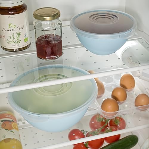Hausfelder Salatschüssel Set aus Kunststoff, 8-teilig, BPA-frei