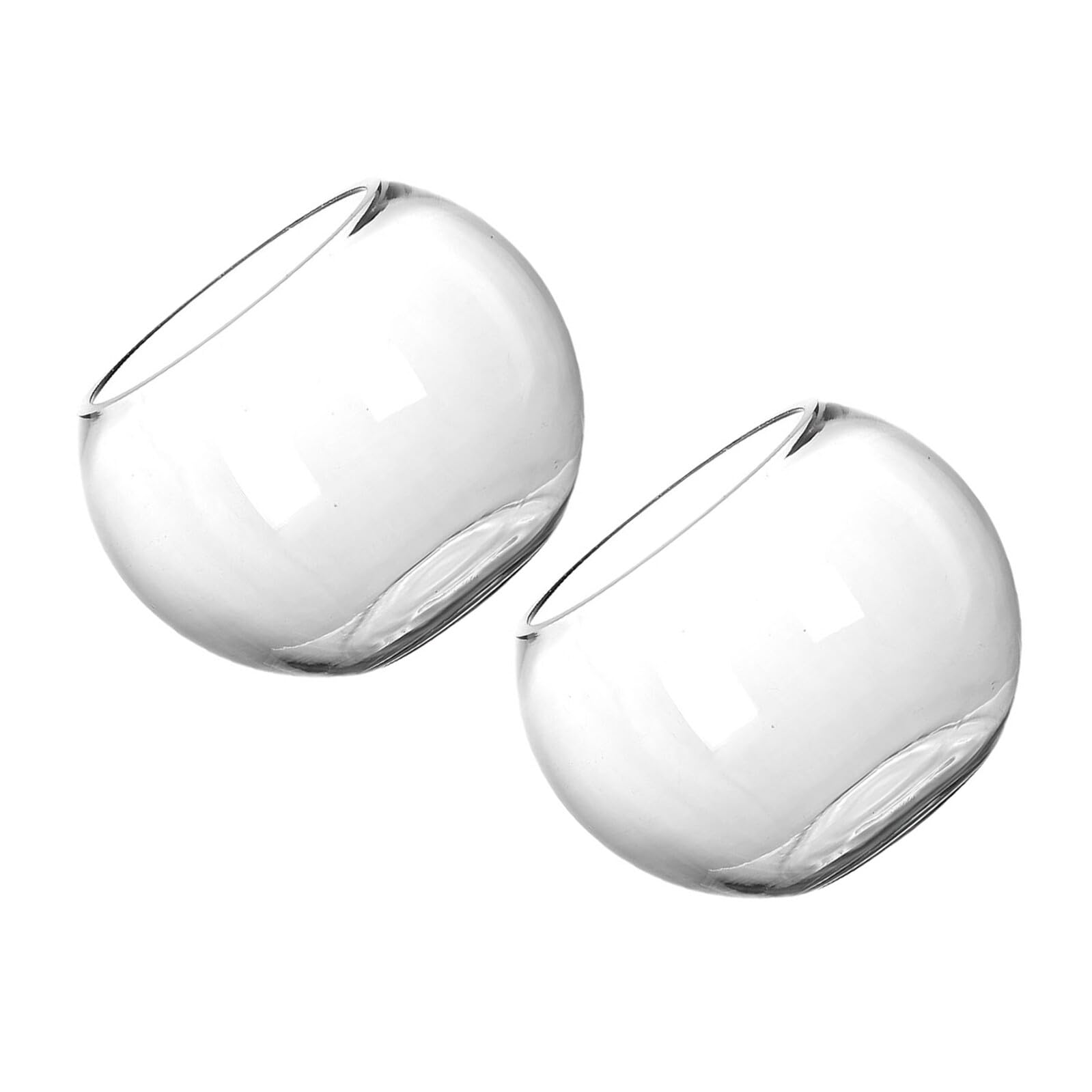 Housoutil Terrario Rotondo Fai da Te in Vetro 15 Cm, Set 2 Pezzi per Propagazione Piante e Muschio, Decorazione Ecologica per Soggiorno, Balcone e Ufficio