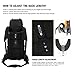 Mardingtop 65L Molle Hiking Internal Frame Backpacks with Rain Cover Black-65L