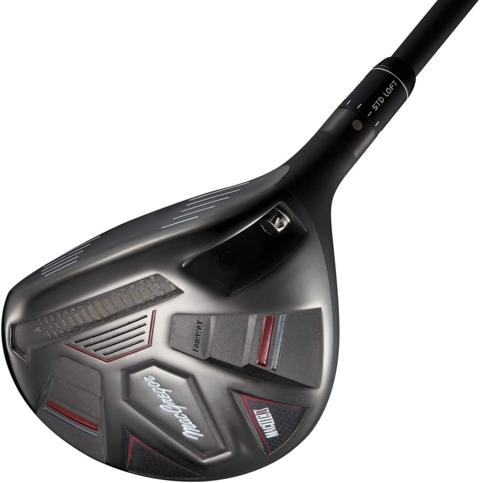 MACGREGOR Golf Unisex MACFAIR110 MACTEC X Fairway Right Hand Graphite Adjustable Golf Club Regular Or Stiff Shaft, Black