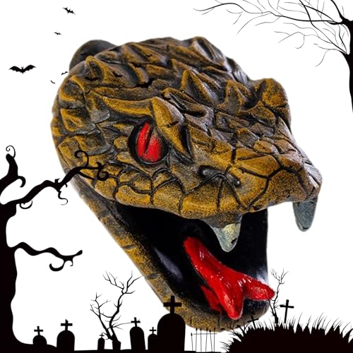 Sifflet effrayant Halloween en résine design serpent pour décoration intérieure