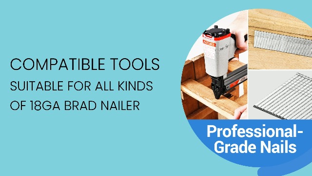 Image of meite Brad Nails 1-3 /16-Inch, 18 Gauge Galvanized Brad Nail 5,000 Count F30 for Pneumatic, Electric Brad Nailer Gun (1 Box)