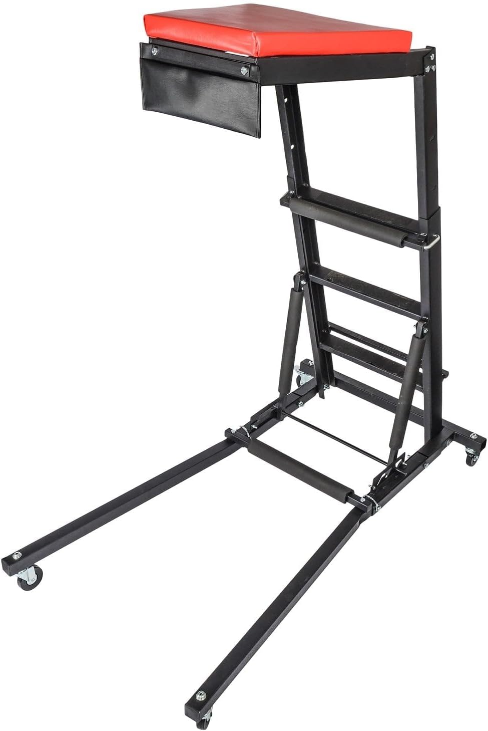 Automotive Top/Engine Creeper - Adjustable Height 45.5" to 60.5" - 400 LBS Capacity - Heavy Duty Foldable for Mechanics - 4 Locking Swivel Caster Wheels