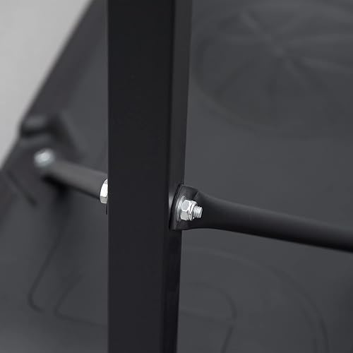 Miniatura 8 de Soozier Soporte de aro de baloncesto portátil, sistema de baloncesto ajustable en altura con tablero trasero de 29 pulgadas y ruedas para uso en