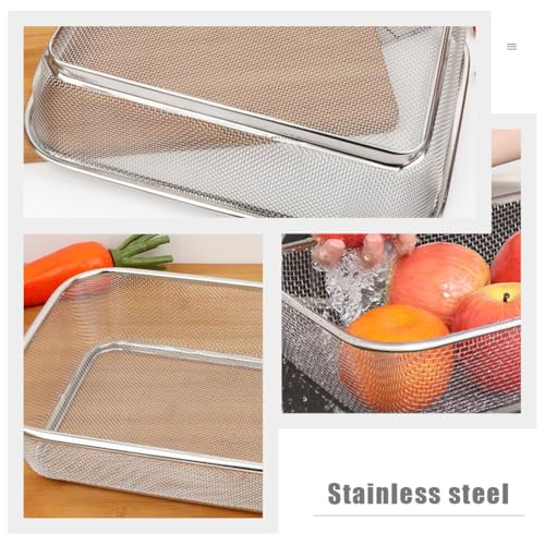 Colador multifuncional de acero inoxidable para frutas y verduras miniatura 6