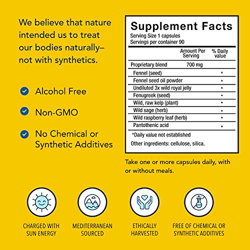 North American Herb & Spice Actifem - 90 Capsules - Supports Hormone Balance For Women, Metabolism & Mood - Royal Jelly, Wild Atlantic Kelp, Fennel - Non-Gmo - 90 Total Servings #TOP3