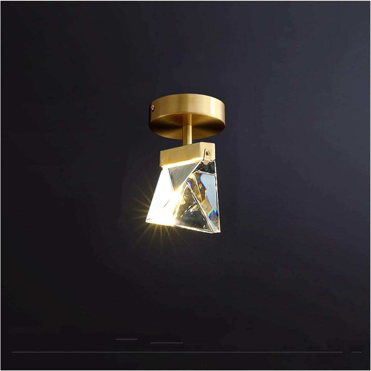 FZQSXAZU Modern Crystal Ceiling Lights LED Pendant Lamp Compatible with Living Room Bedroom Cloakroom Corridor Indoor Light Fixtures,Chandelier