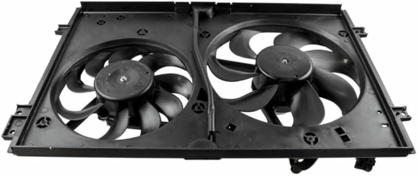 Dual Engine Radiator Cooling Fan Motor Assembly for Audi for TT 2000-2002 for TT Quattro 2000-2006,for VW for Golf 1999-2006 for Jetta 1999-2005 RFA83386