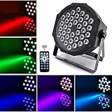 [page_title]-U`King Scheinwerfer PAR Licht mit Fernbedienung 36 LED Bühnenbeleuchtung DMX512 RGBW Lichteffekt Partylicht mit Fernbedienung für Show Bar DJ KTV Disco Geburtstag Party Halloween