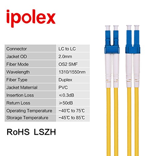 100Ft(30-M) Lc-Lc Single Mode Fiber Optic Patch Cable And Gigabit Ethernet Single Mode Lc Fiber Media Converter (Sfp Lx Transceiver Included) - Fiber To Ethernet Converter #TOP4