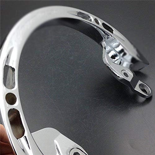 SEMT Motorcycle Chrome Rear Passenger Grab Bar Handle Rail Hayabusa Logo Compatible with 2008 2009 2010 2011 2012 2013 Suzuki Hayabusa GSXR1300R [B074MNB4PC]