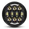 LX-LIGHT Black 5.75 inch LED Headlight + 4.5 inch LED Passing Lights