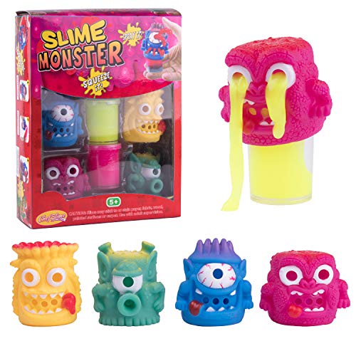 Chefslime, 4 Monster 2 Slime Packs, Fluffy And Stretchy Slime Putty, Non Sticky, Stress Relief, Supe - //coolthings.us