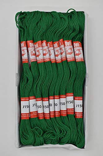HUNNY- BUNCH Madura Coats Doli Stranded Cotton Skiens Cross/Long Stitched Cotton Embroidery Threads (Set of 25 Pieces) (Shade no. J 150)-image-28