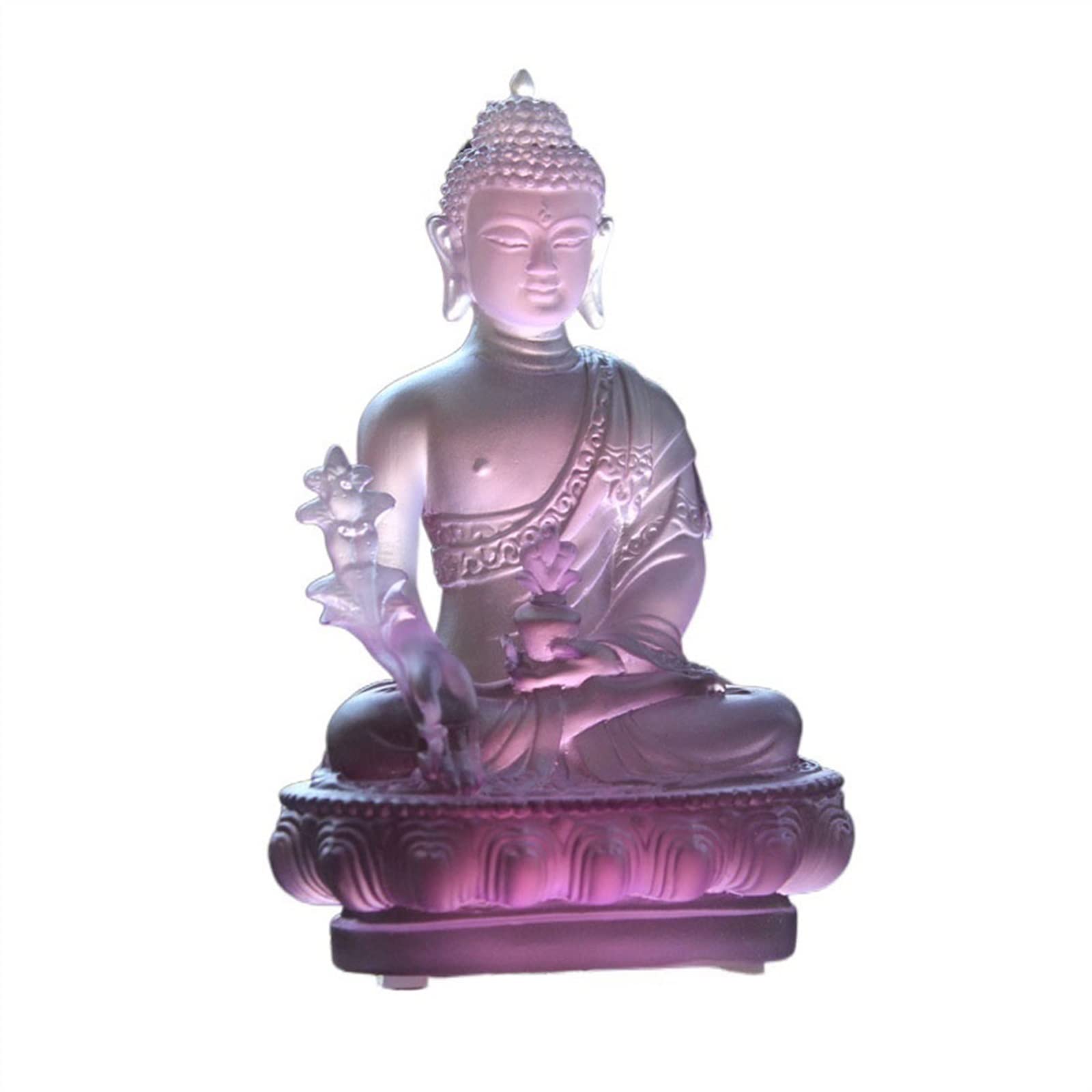 Ornements Bouddha en verre à offrir pour une décoration de bureau zen