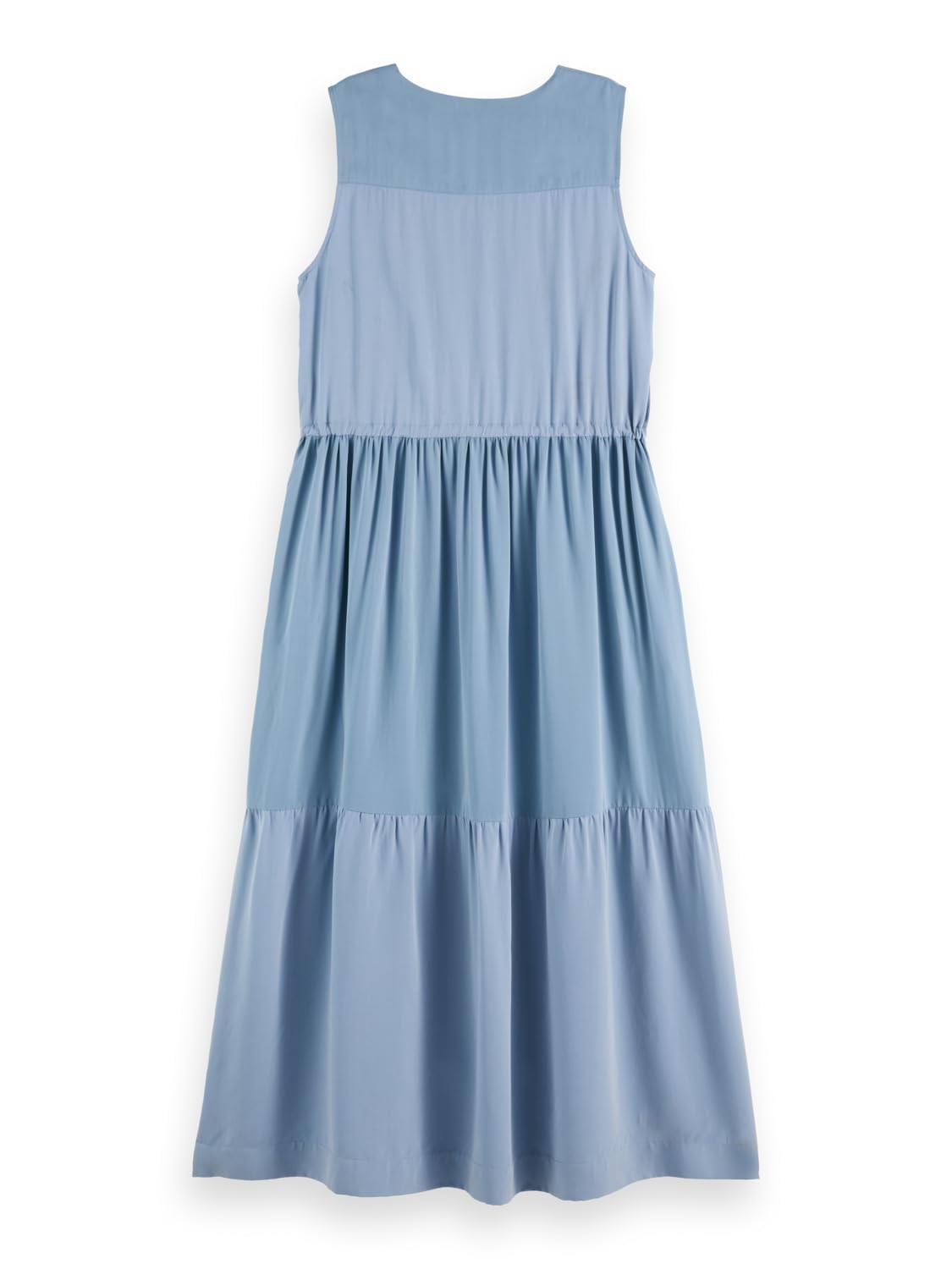 Scotch & Soda Midi Dress with Gathered Waist Vestido Informal Mujer (Pack de 1)