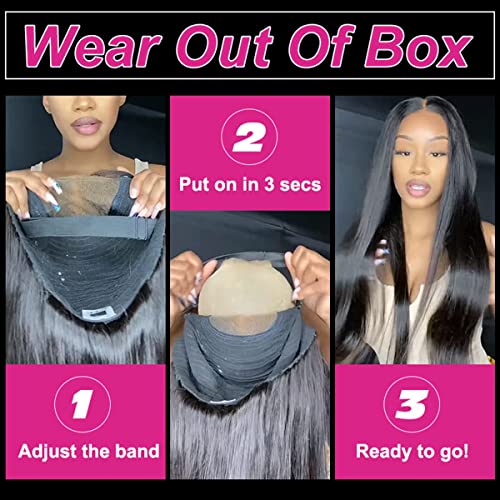 Image of ISEE Kinky Curly Lace Front Wig Human Hair Wear Go Glueless Wig 16 Inch