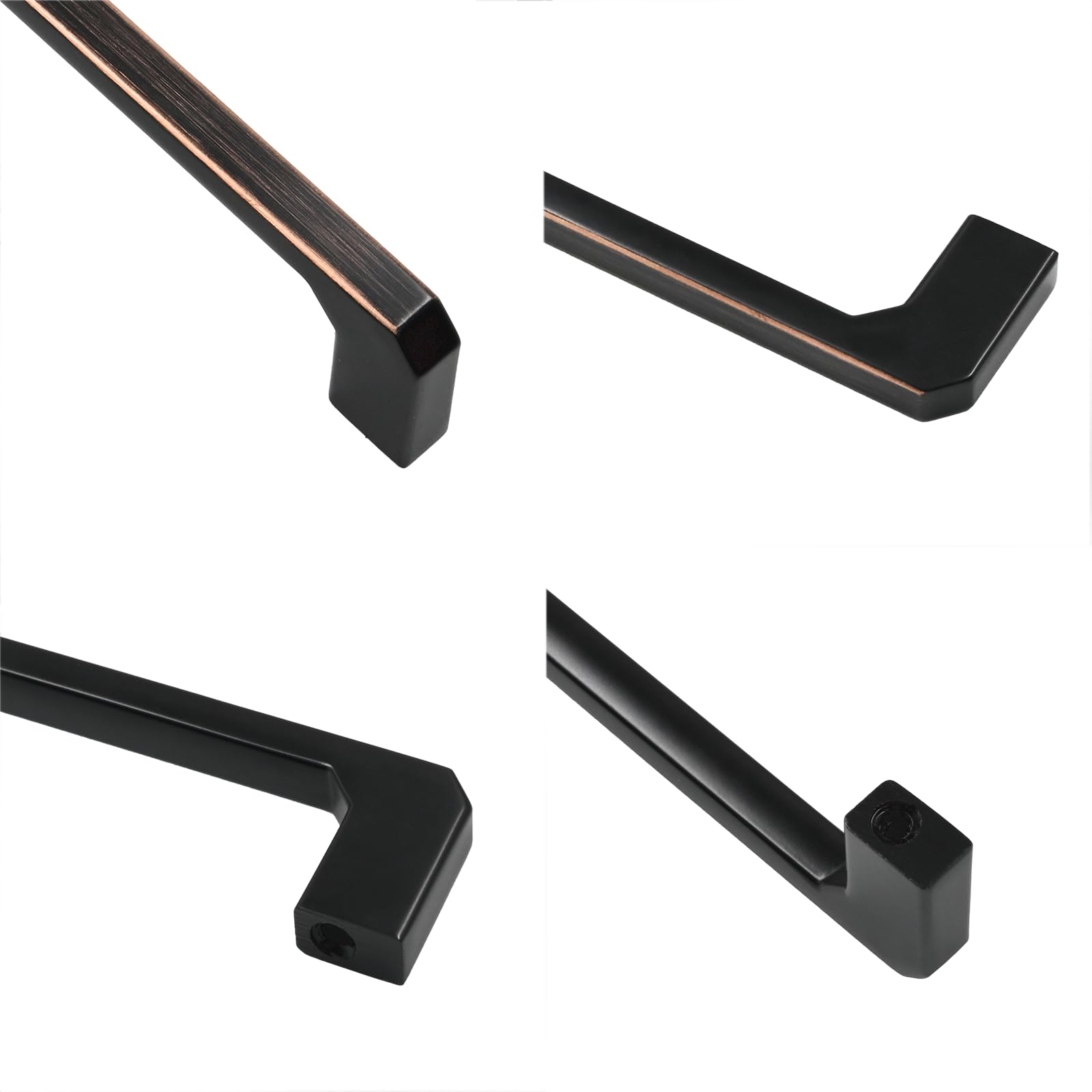 9BUILD Paquete de 10 tiradores de bronce aceitado de 7.5 pulgadas, manijas de gabinete de cocina, manijas de cocina para gabinetes, tiradores de bronce para cajones de cocina