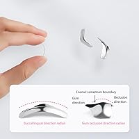 Vista 4 de Bandas de matriz dental 50PCS Sistema de matrices metálicas contorneadas seccionales 50μm para recambio interproximal de diente (grande)