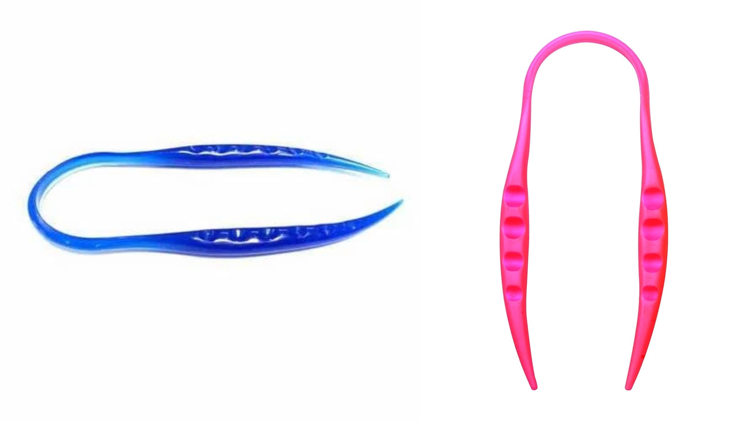 Pirv® Tongue Cleaner for Men and Women | for Fresh Breath & Bacteria Removal | Improved Taste Sense & Oral Hygiene | Plastic Tongue Scraper to Prevent Bad Breath (Set Of 2) (Set Of 1, Blue - Pink)-image-5