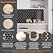 WALPLUS Upgraded Backsplash Tile Peel and Stick for Kitchen Wall Stick On Backsplash Tile for Bathroom Adhesive Glossy Heat Resistant Sticky Backsplash for Kitchen 11.8