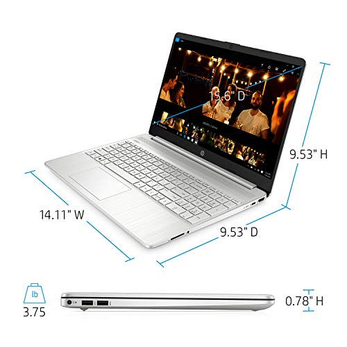 Hp Pavilion Laptop (2021 Latest Model), Amd Athlon 3050U Processor, 16Gb Ram, 512Gb Ssd, Long Battery Life, Webcam, Hdmi, Bluetooth, Wifi, Silver, Win 10 + Oydisen Cloth #TOP3